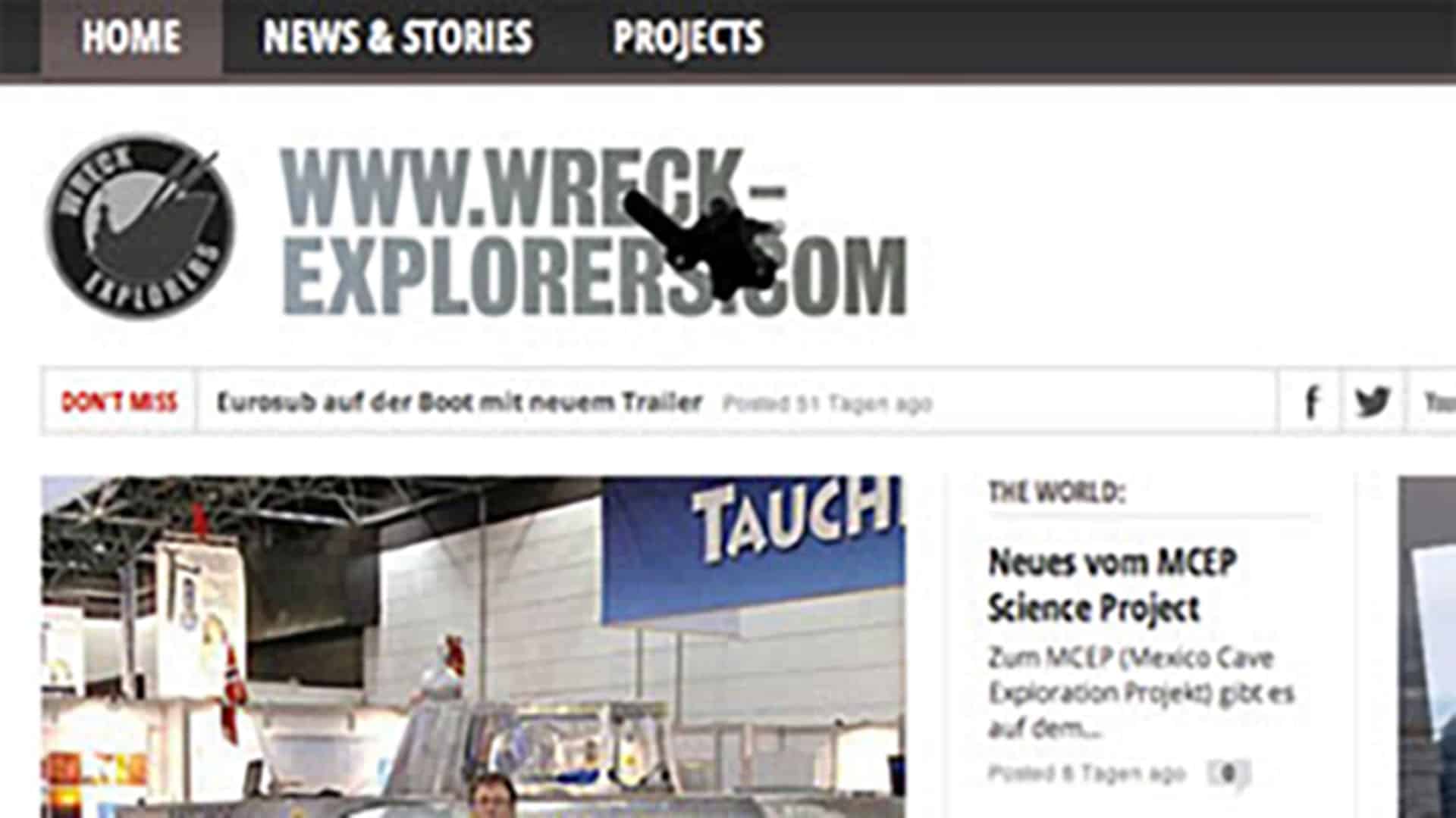 Screenshot: wreck-explorers.com