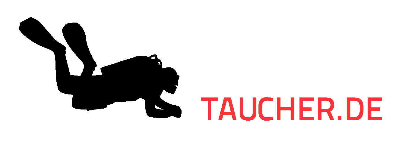 Logo BerlinTaucher.de weiss-rot