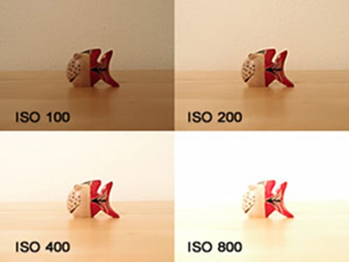Foto: Vergleich von ISO-Einstellungen