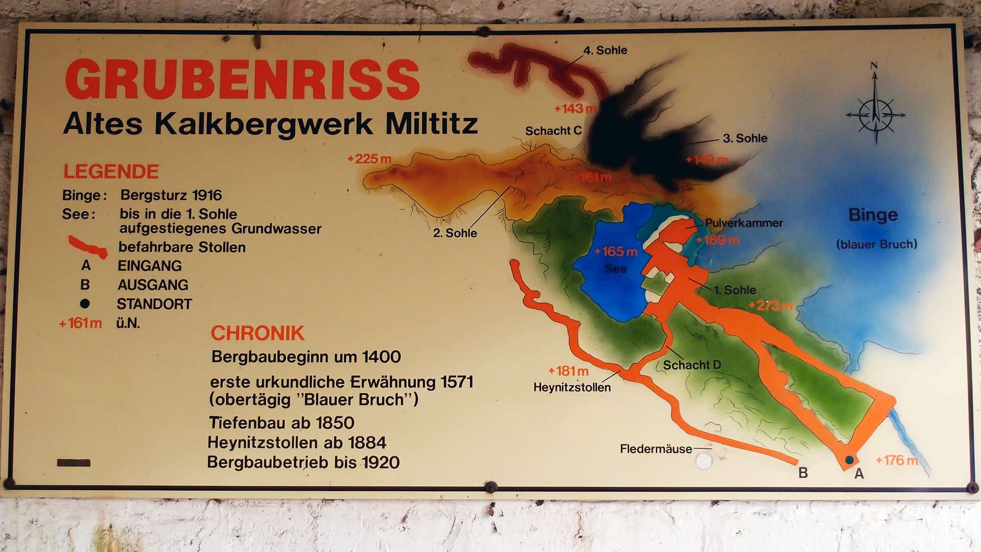 Foto: Karte Bergwerk Miltitz